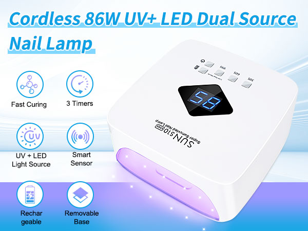 gel nail lamp cordless