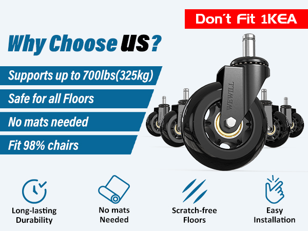 office chair casters