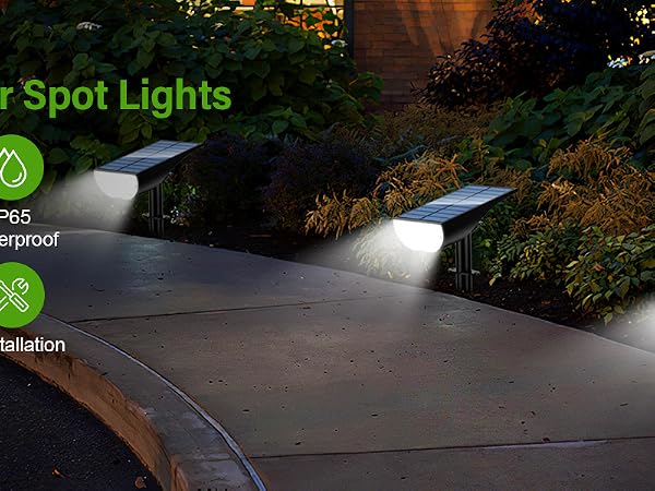 solar lights outdoor solar spot lights outdoor landscape lights solar spotlights outdoor waterproof