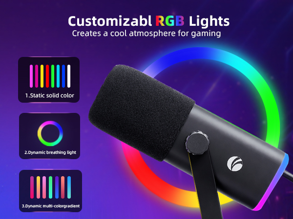 XLR/USB Gaming Microphone for PC