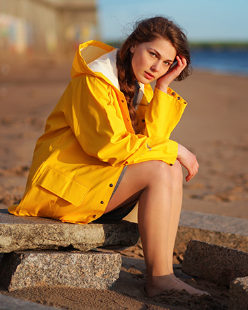 full length raincoat women long black raincoat women
