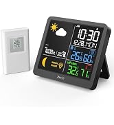 MeesMeek Home Weather Stations-Wireless Indoor Outdoor Thermometer Forecast Station with Digital ...