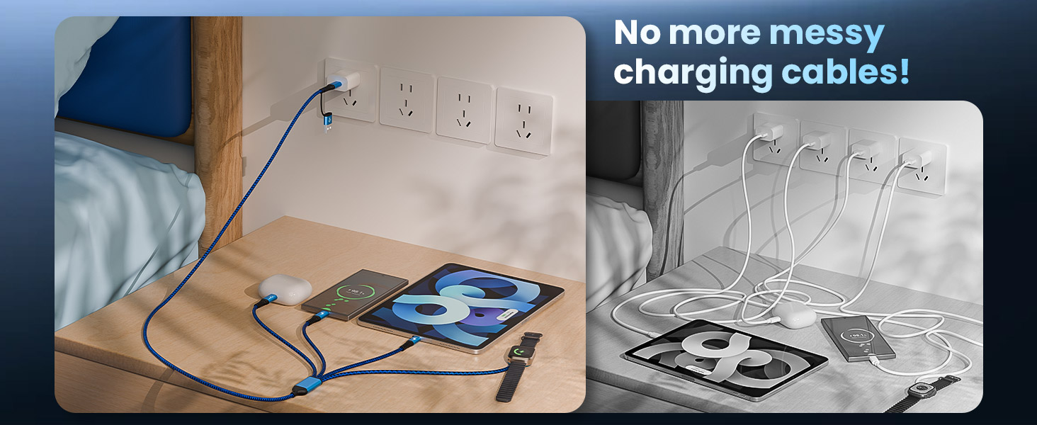 No more Messy charging Cables!