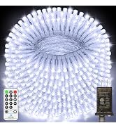 JXLEDAYY 403 FT 1000 LED Christmas Lights Outdoor Fairy Lights Plug in Extra Long String Lights W...