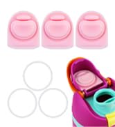 BMSQOFD 3 Sets Replacement Seal Gasket Stoppers for Owala Freesip Cap Mouth,Silicone O Sealing Ri...