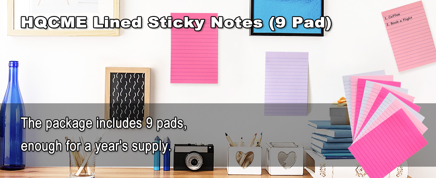sticky notes with lines lined sticky notes 4x6 lined sticky notepad pastel lined sticky note pads