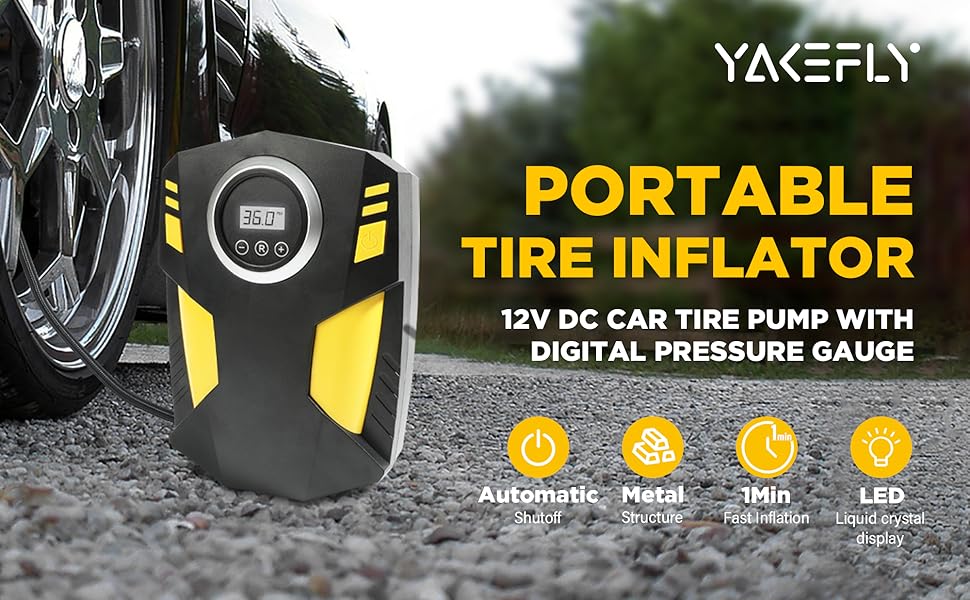 Tire Inflator Portable Air Compressor