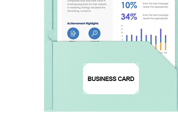 paper folders with pockets