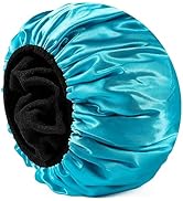 Years calm Terry Lined Shower Cap for Women Reusable, Extra Large Waterproof Shower Caps, All Lon...
