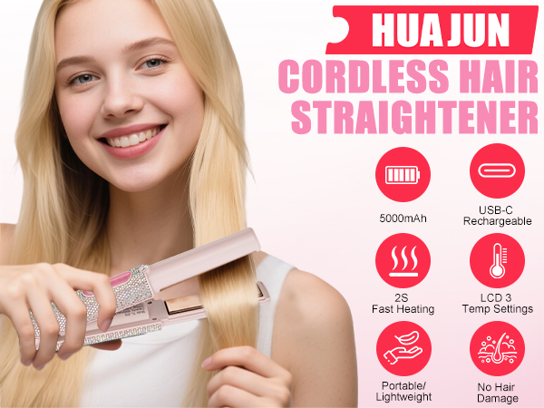 CORDLESS HAIR STRAIGHTENER