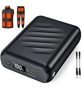 Sevdiea 7.4V 20000mAh Heated Vest Battery Pack Compatible with ORORO, Battery Pack for Heated Ves...