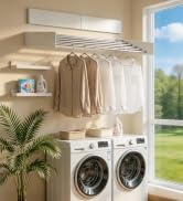 Petalux Wall Mounted Drying Rack for Laundry 31.5”