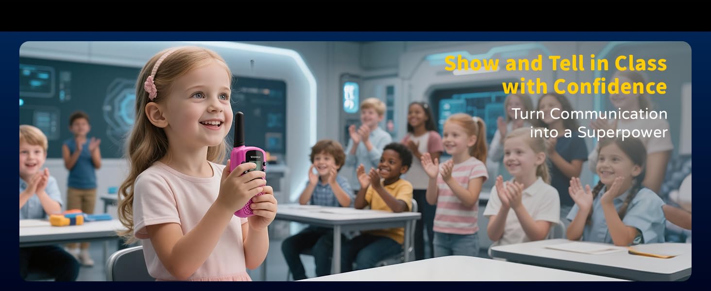 show and tell your story with walkie talkies in class with confidence