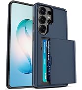 Jiunai for Samsung S26 Ultra Case Card Holder Built in Wallet Slide Pocket Shockproof Hybrid Prot...