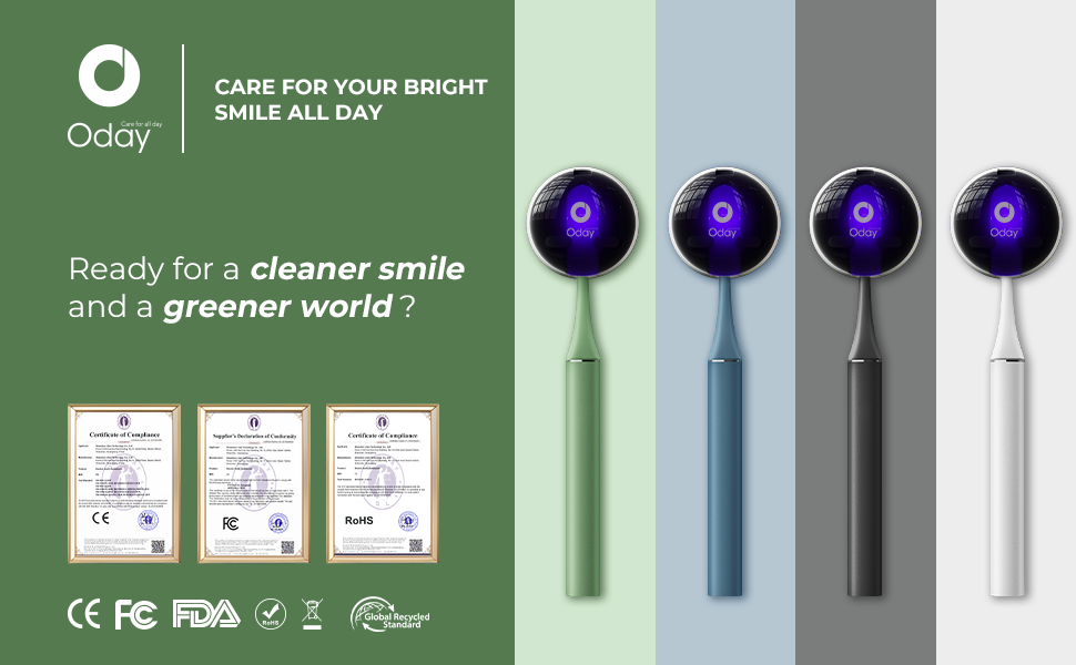 Electric Toothbrush with Wall Mounted Toothbrush Holder
