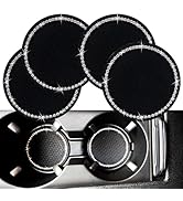 4 PCS Bling Car Cup Coaster, 2.75 Inch Anti Slip Shockproof Embedded Drink Mat, Dustproof Automot...