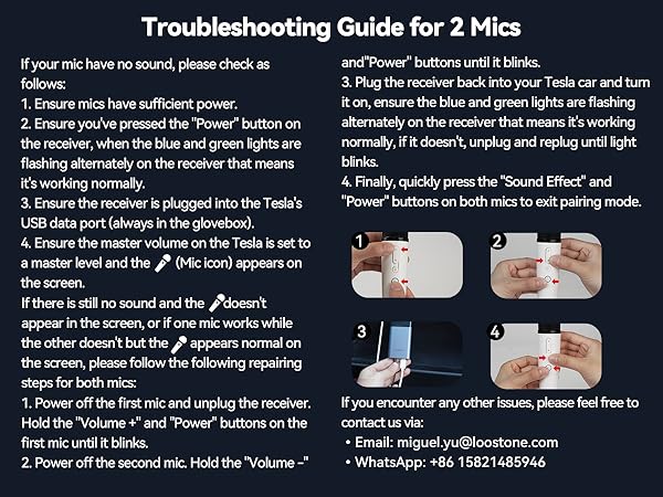 tesla car karaoke microphone for model y