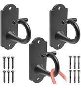 Kipika Wall Mount Workout Anchors - Heavy Duty Steel Home Gym Anchors for Resistance Bands, Stren...