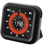 MeesMeek Digital Visual Timer - Max 11H 59M Rechargeable Countdown Timer with VA Display, Clear D...