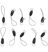 10Pcs/lot Black Detachable Buckle Mobile Phone Accessories Pendant Buckle Small Sling Anti-Lost L...