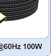 VoroDcip USB C to DisplayPort 1.4 Cable 10ft, 8K@60Hz 4K@120Hz 2K@180Hz 1080P@360Hz USBC to DP Di...