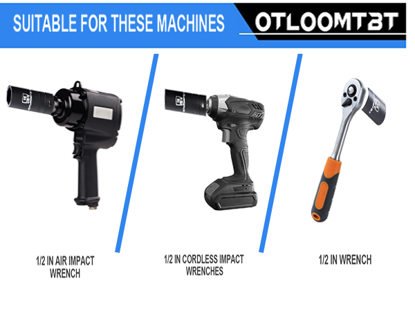 For 1/2 inch drive air cannon impact wrenches, electric wrenches, ratchet wrenches