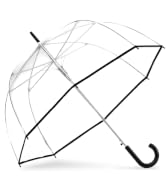 black trim clear bubble umbrella