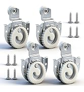 Aienxn 4PCS Closet Door Roller Kit, Sliding Closet Door Hardware Top-Roller with 8 Screws, Smooth...