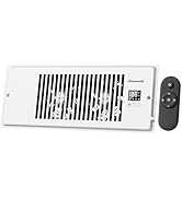 DEWENWILS 4'' x 12'' Quiet Register Booster Fan with Remote Control & Smart Intelligent Thermosta...