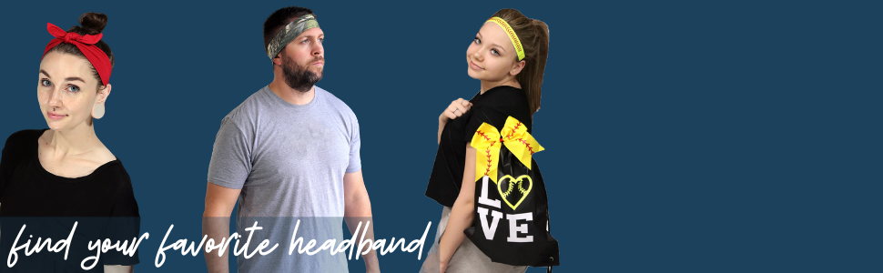 headbands knot cotton softball leather team fashion men guys women teens sports