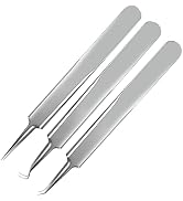 WSYUB Blackhead Tweezers, Pimple Popper Tool Kit, Comedone Extractor, 3 in 1 Professional Stainle...
