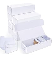 Leyzan Trading-Card Storage Box, 8-Pack • 700 Count Corrugated Cardboard Storage with dividers & ...