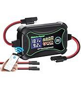 10A MPPT Wireless Solar Charge Controller with BT, Bateria Power 12 Volt Phone APP Intelligent Co...