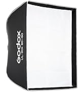 Godox UL-Box 60x60 Centimeters / 24x24 Inches Quick Release Umbrella Softbox, Square Softbox with...