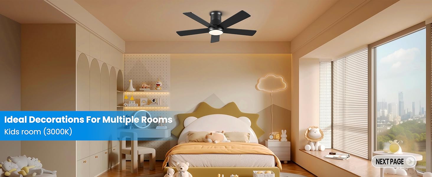 ceiling fan for bedroom/kids' room