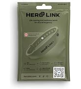 Hero Link Medical ID Bracelet & Wellness Wristband – Adjustable Silicone, Waterproof, Heat-Resis...