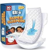 Eli with Love Super Sleepers Baby Diaper Booster Pads - 30 Pads - Overnight Leak Protection - Abs...