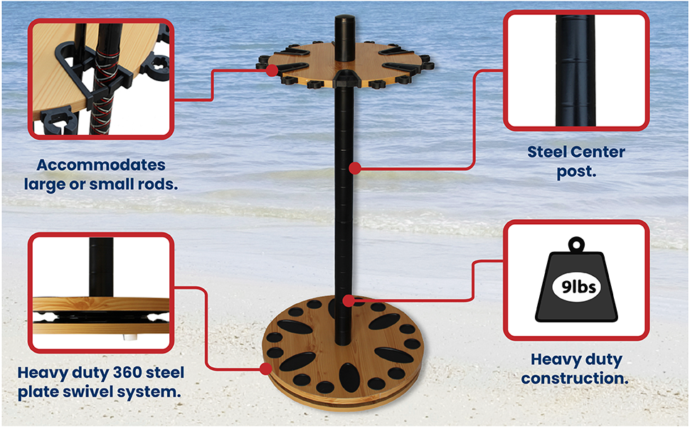 Fishing rod rack Spinning rod holder Fishing rod storage Garage fishing rod holder gear organizer