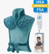 RENPHO Weighted Heating Pad for Neck, Shoulders & Back, FSA Eligible HSA | 6 Heat Levels, 3 Auto-...