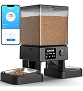 oneisall Automatic Cat Feeder with 5G WiFi, Automatic Cat Food Dispenser for 2 Cats Small Pets, 2...