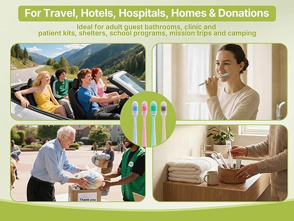 For travel, hotels, hospitals, homes & donations—ideal for guest bathrooms and hygiene kits