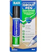 Grout Pen Black Tile Paint Marker: Waterproof Grout Paint, Tile Grout Colorant and Sealer Pen - B...