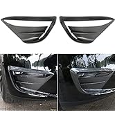 Bohisen Fit Tesla Model Y Fog Light Trim Front Fog Light Cover Eyebrow Cover Trim Frame Exterior ...