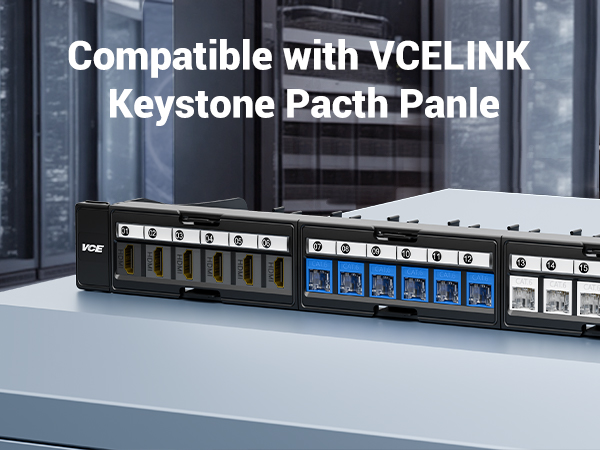 COMPATIBLE with VCELINK Keystone Patch Panle