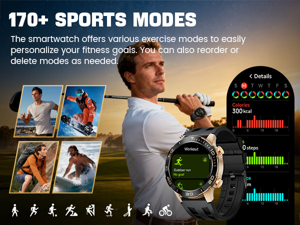170+ Sport modes