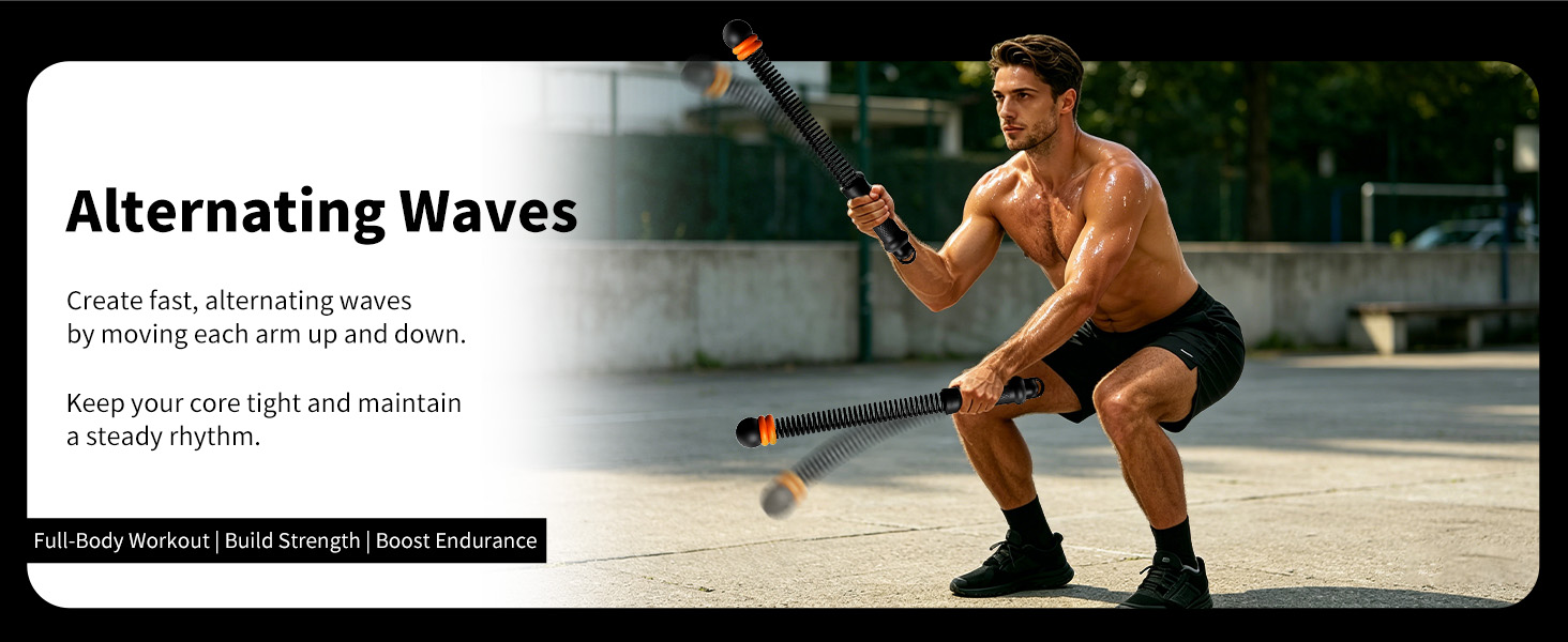 weighted ropeless battle ropes