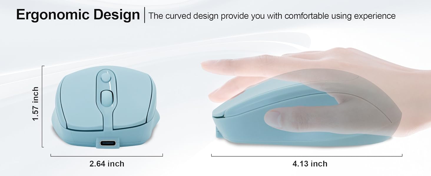 ergonomic mouse silent mouse pc mouse quiet mouse wireless optical mouse bluetooth mouse for tablet