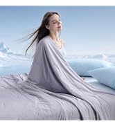 MUXHOMO Cooling Comforter, Queen Size Cooling Blanket, Cool Gray | Nylon-Spandex Fabric, Viscose ...