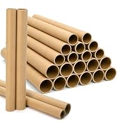 Tosnail 24 Pack Cardboard Tubes for Crafts, Long Empty Paper Towel Rolls, Thick Craft Tube Roll f...