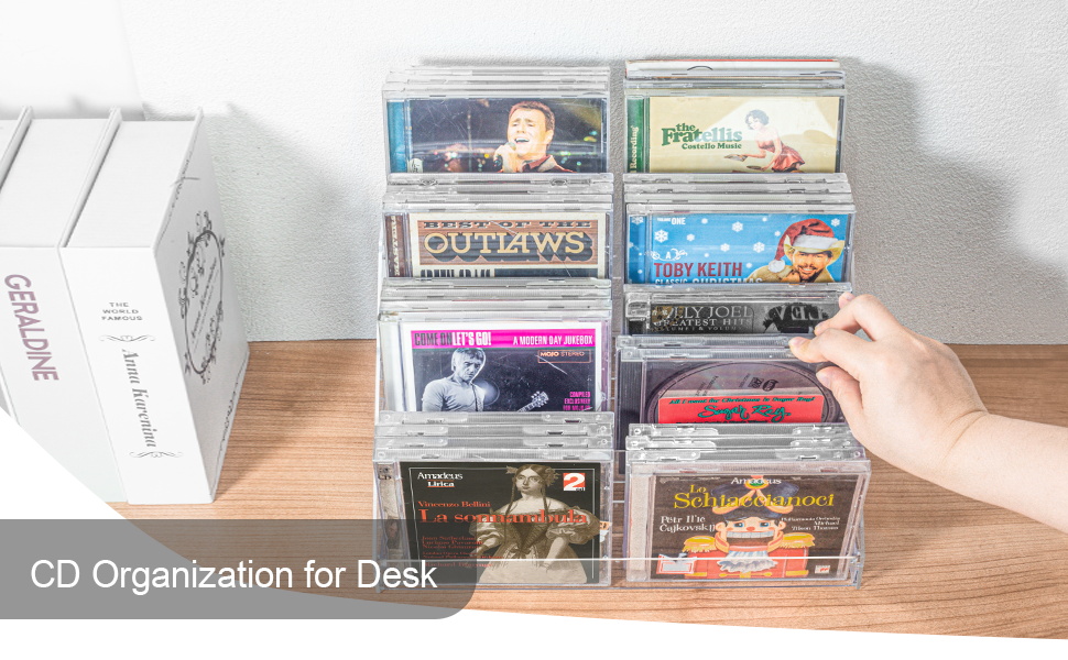 Easy to access CD organizer